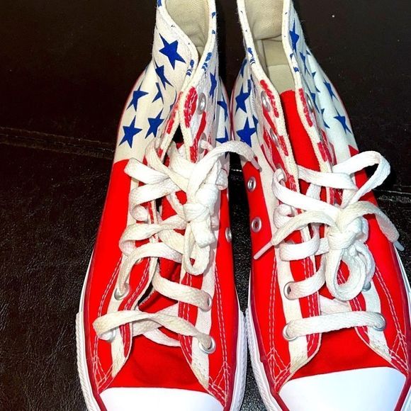 Converse Kids Sneakers - Red, White, and Blue - Picture 5 of 8